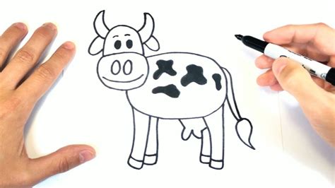 Como Dibujar Una Vaca Para Niños Paso A Paso Guía Sencilla Y Divertida