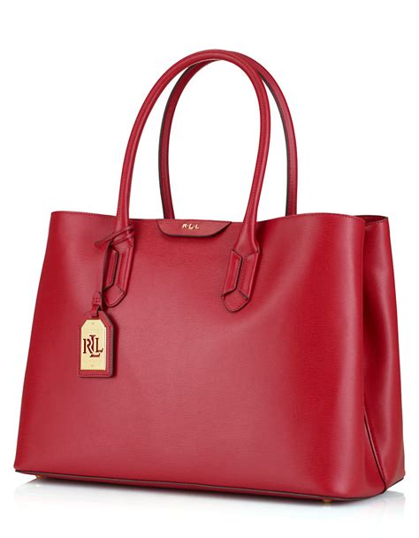 Ralph Lauren Red Handbags Literacy Basics