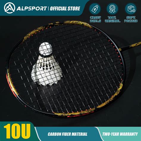 ALP GD 10U Badminton Racket 52g T800 Ultralight MAX 30lbs T800 Carbon