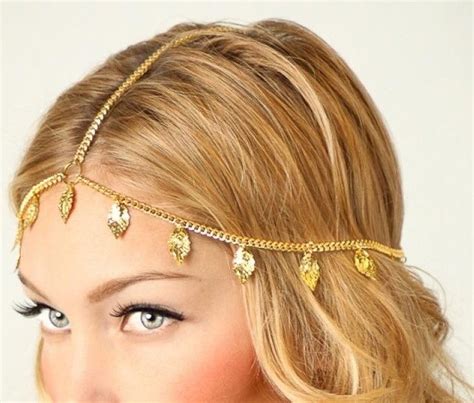 Head Chain Super Na Moda Na Tendencia Boho Gipsy Feita Em Corrente