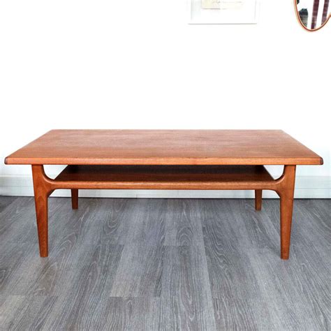 Rectangular Coffee Table In Teak Niels BACH 1970s