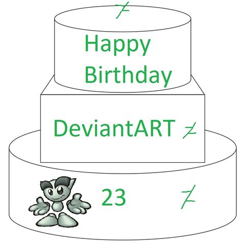 Happy 23rd Birthday Cake DeviantART by Yakob1994 on DeviantArt