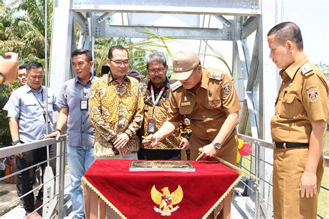 Hki Bangun Jembatan Gantung Indra Putra Subing Sri Wungu Lampung