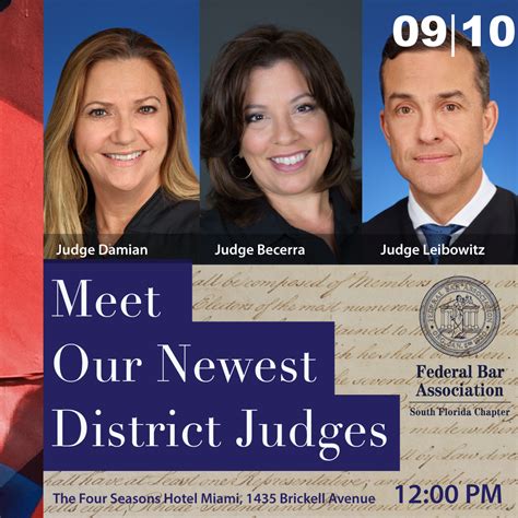 Meet Our Newest District Judges | FBA South Florida