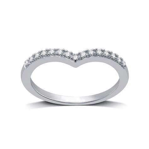 Forever Bride 110 Carat Tw Round Diamond Accent Chevron Wedding