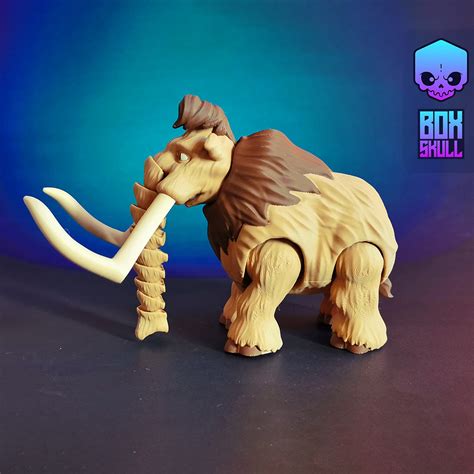 3D file MANNY - ICE AGE - MAMMOTH - ARTICULATED , PRINT-IN-PLACE, FLEXI 🧊 ・3D printing template ...