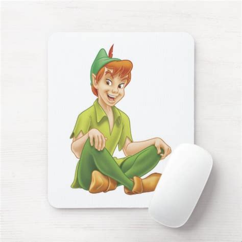 Peter Pan Sitting Down Disney Mouse Pad Zazzle