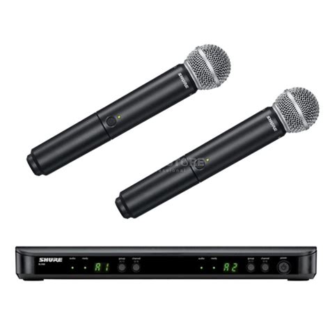 Shure Blx288esm58 T11 863 865mhz Wireless Dual Handheld System Dv247