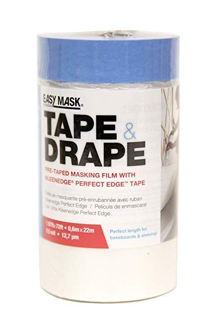 Trimaco 949460 Easy Mask Tape And Drape Pre Tape Masking Film With 14 Day