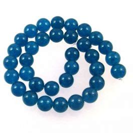 Uk Semi Precious And Gemstone Beads Malay Jade Dyed Blue Quartzite