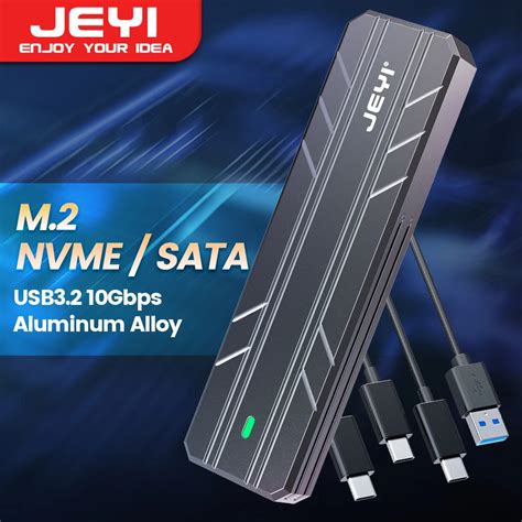 JEYI M 2 NVME Gabinete SSD SATA Caixa De Disco R Gido De Protocolo