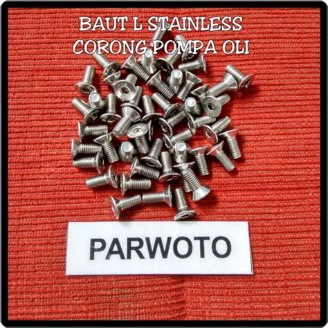 Jual Baut L Stenlis Stainless Corong Besi Cumcum Cap Oil Filter Rotor