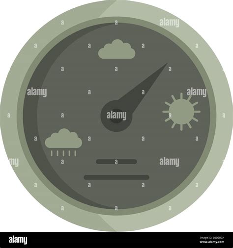 Barometer Icon Flat Illustration Of Barometer Vector Icon Isolated On