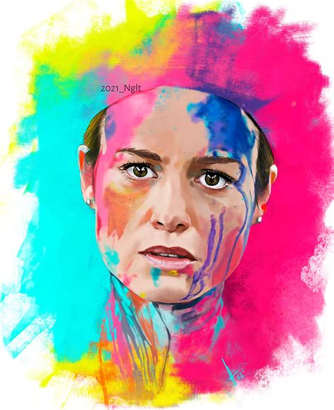 Brie Larson illustration on Behance