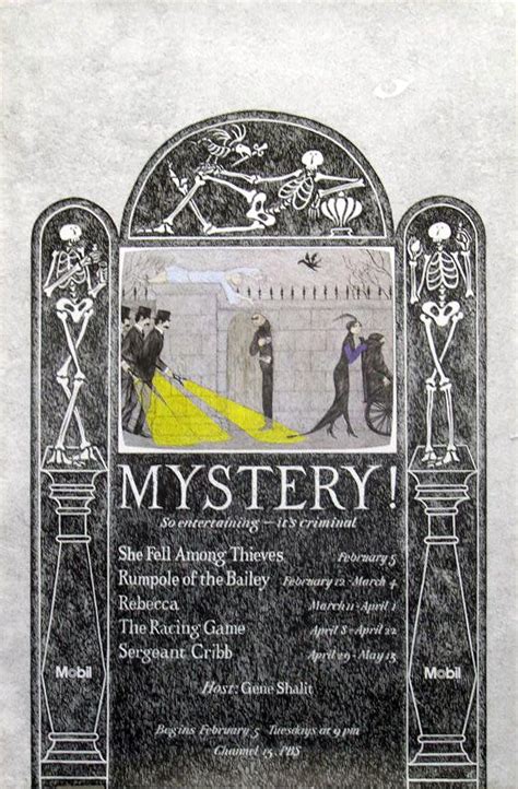 Mystery Poster Masterpiece Mystery Edward Gorey Mystery