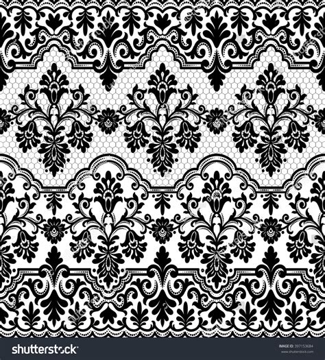 Seamless Lace Pattern Flower Vintage Vector Stock Vector Royalty Free