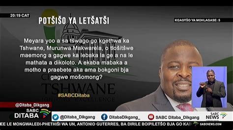 Sabc News On Twitter Rt Ditaba Dikgang A Ke Maikutlo A Babogedi Go