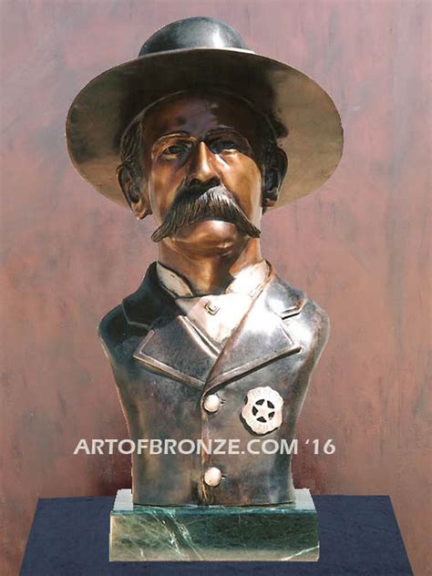 Wyatt Earp Life Size Bronze Bust Statue Art Of Bronze