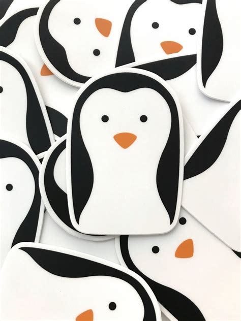 Penguin Sticker Animal Laptop Stickers Die-cut Vinyl - Etsy