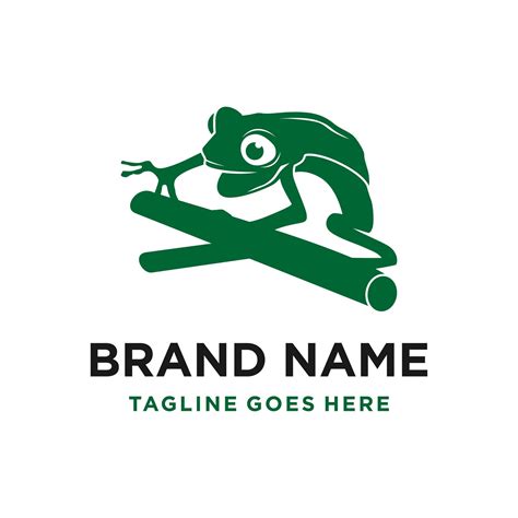 green frog logo design 4982255 Vector Art at Vecteezy