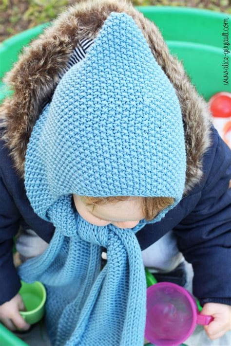 Echarpe Capuche Pour Enfant Au Tricot Diy Par Alice Gerfault Echarpe