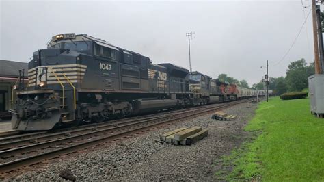 Norfolk Southern Manifest Trains At Lewistown Pa July Youtube