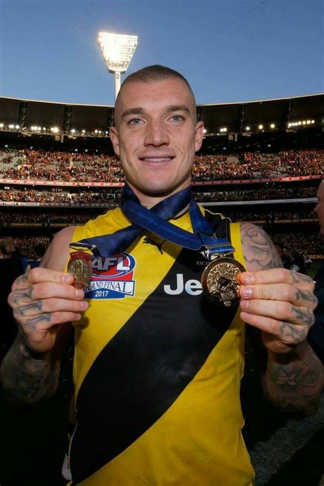 Dustin Martin With Premiership Medallion And Norm Smith Medal Afl