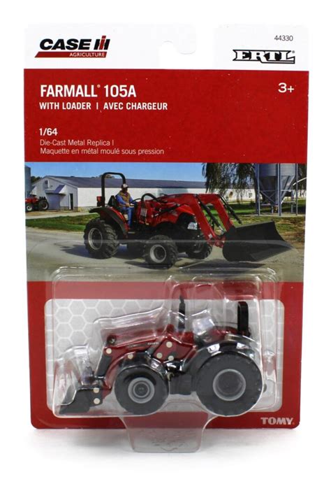 1/64 Case IH Farmall 105A Tractor With Loader - Daltons Farm Toys