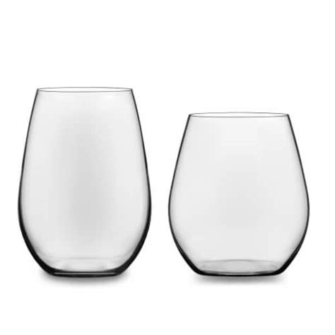 Libbey Signature Kentfield Stemless 12 Piece Wine Glass Party Set For