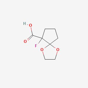 Fluoro Dioxaspiro Nonane Carboxylic Acid S Smolecule