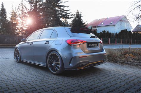 Heck Spoiler Aufsatz Abrisskante F R Mercedes Benz A Amg Line Hatchba