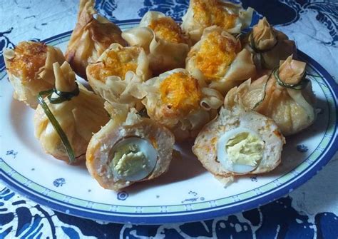 Resep Ekado Telur Puyuh Money Bag Dimsum Oleh Bakoel Omi Cookpad