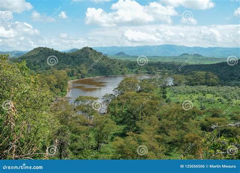 Crater Lake in Naivasha, Rift Valley, Kenya Stock Photo - Image of ...