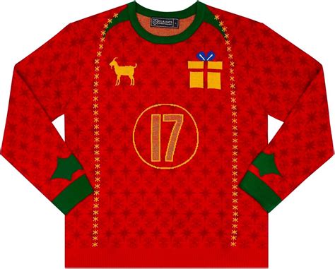 Classic Football Shirts Portugal C Ronaldo Christmas Red Jumper