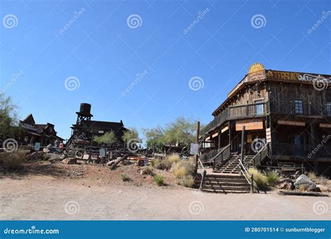 Goldfield Ghost Town Arizona Editorial Stock Image Image Of Dusk Ruins 280701514