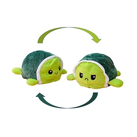 Kunstify Peluche Tortue R Versible Cm Verte