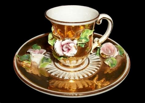 Coffee Cup And Saucer Set 1940s Arte Della Ceramica Sesto Fiorentino