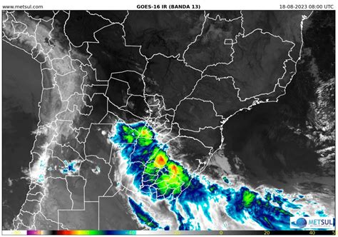 Frente Fria Avan A Chuva Raios Vento E Queda Isolada De Granizo