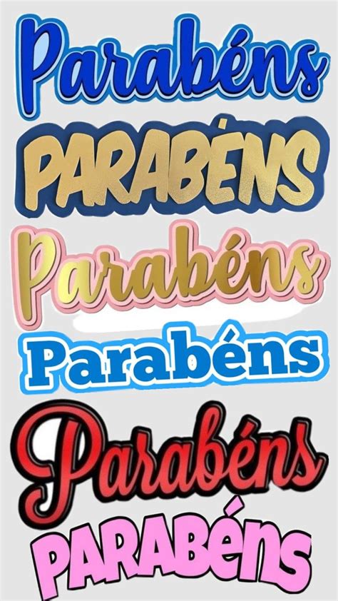 Letra Dos Parabens - Parabéns parabéns parabéns | Letra parabens, Marcador de livro ...