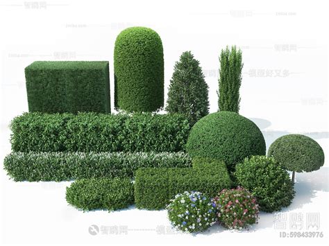 Modern Shrubbery 3d Model Download Model Id598433976 1miba