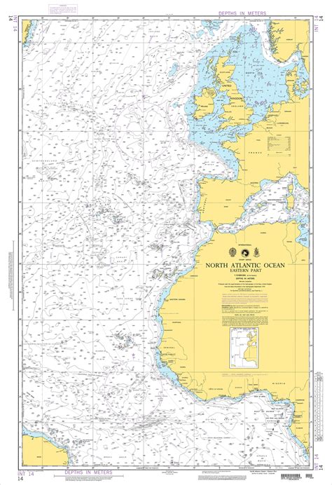 North Atlantic Ocean Depth Map