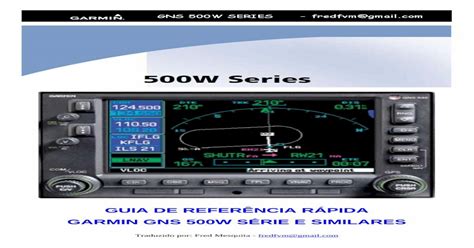 Guia De ReferÊncia RÁpida Gps Gns 500 Series Pdf Document