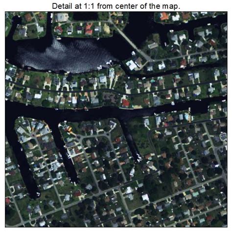 Aerial Photography Map of Fort Myers Shores, FL Florida