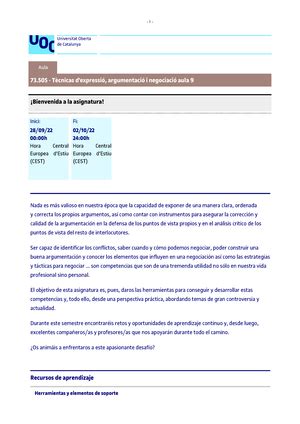 73 PEC2 resolta 73 Técnicas de expresión argumentación y