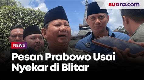 Usai Nyekar Ke Makam Bung Karno Pesan Prabowo Beliau Proklamator