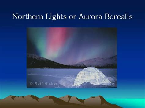 Ppt Northern Lights Or Aurora Borealis Powerpoint Presentation Free