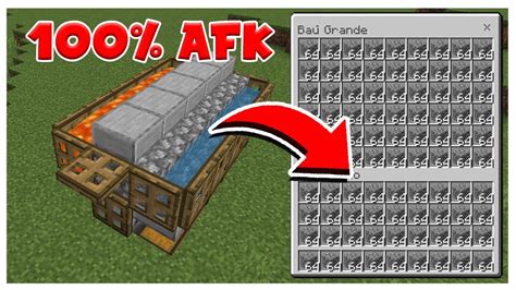 Como Fazer Uma Farm De Pedra 100 Afk Minecraft Bedrock Youtube