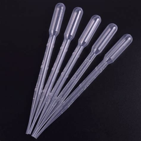 Pipettes compte gouttes en plastique jetables de 3ML 100 pièces