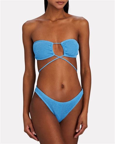 Bond Eye Margarita Bandeau Bikini Top Blue Med Ecosmetics Popular