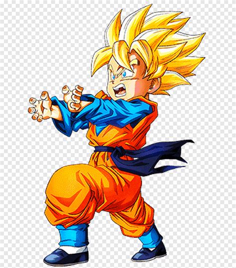 Dragon Ball Z Dokkan Batalla Goten Goku Troncos Gohan Hijo Dibujos